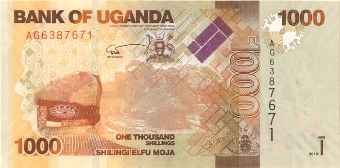 Uganda - 1,000 Shillings - P-49 - 2010 dated Foreign Paper Money